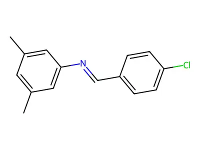 Benzenamine, N-[(4-chlorophenyl)methylene]-3,5-dimethyl- structure
