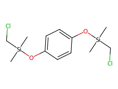 1,4-Bis(chloromethyldimethylsilyloxy)benzene structure
