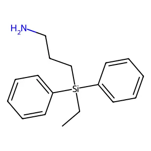 Propylamine, 3-(diphenylethylsilyl)- structure