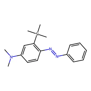 N,N-Dimethyl-4-phenylazo-3-(trimethylsilyl)aniline structure