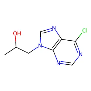 (2R)-1-(6-chloropurin-9-yl)propan-2-ol structure