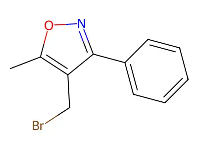 4-(Bromomethyl)-5-methyl-3-phenylisoxazole structure