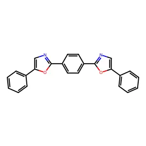1,4-Bis(5-phenyl-2-oxazolyl)benzene structure