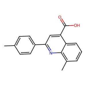 8-Methyl-2-(4-methylphenyl)quinoline-4-carboxylic acid structure