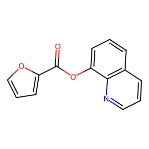 Quinolin-8-yl furan-2-carboxylate structure
