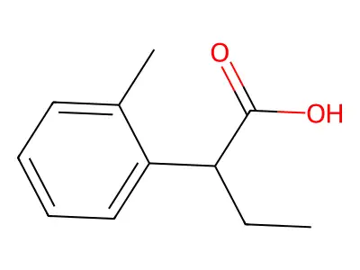 2-(2-methylphenyl)butanoic Acid structure
