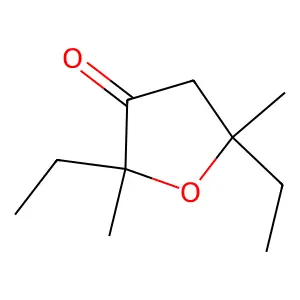 3(2H)-Furanone, dihydro-2,5-diethyl-2,5-dimethyl- structure