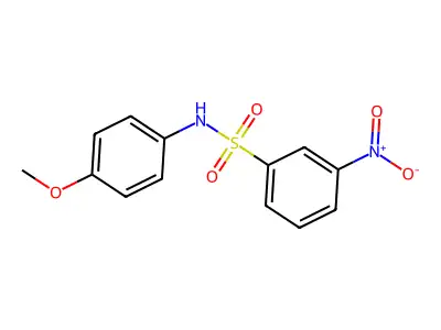 N-(4-methoxyphenyl)-3-nitrobenzenesulfonamide structure