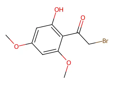 2-Bromo-1-(2,4-dimethoxy-6-hydroxyphenyl)ethanone structure