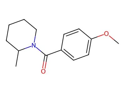 (4-Methoxyphenyl)(2-methyl-1-piperidinyl)methanone structure