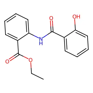 N-水杨酰邻氨基苯甲酸乙酯 structure