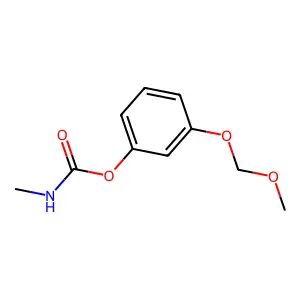 Carbamic acid, methyl-, m-(methoxymethoxy)phenyl ester structure