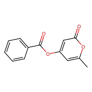 6-methyl-2-oxo-2H-pyran-4-yl benzoate structure