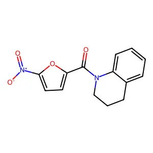 3,4-dihydro-2H-quinolin-1-yl-(5-nitrofuran-2-yl)methanone structure