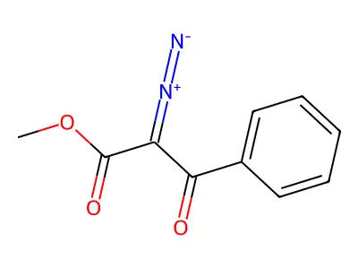 (1Z)-2-Diazonio-3-methoxy-3-oxo-1-phenylprop-1-en-1-olate structure