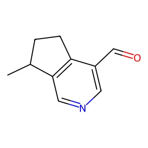 (7R)-6,7-Dihydro-7-methyl-5H-cyclopenta(c)pyridine-4-carboxaldehyde structure