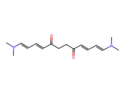 1,12-Bis(dimethylamino)dodeca-1,3,9,11-tetraene-5,8-dione structure