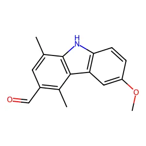 6-甲氧基-1,4-二甲基-9H-咔唑-3-甲醛 structure