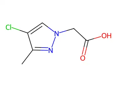 2-(4-chloro-3-methyl-1H-pyrazol-1-yl)acetic acid structure
