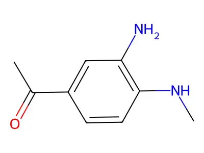 1-(3-Amino-4-(methylamino)phenyl)ethanone structure