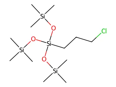 3-(3-Chloropropyl)-1,1,1,5,5,5-hexamethyl-3-((trimethylsilyl)oxy)trisiloxane structure