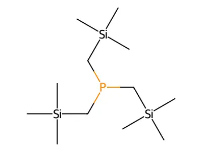 Tris((trimethylsilylmethyl))phosphine structure