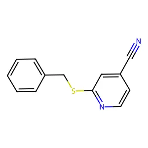 2-Benzylsulfanylpyridine-4-carbonitrile structure