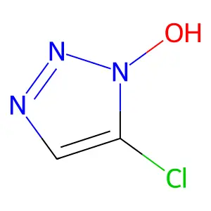 5-chloro-1H-1,2,3-triazol-1-ol structure