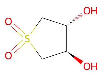 trans-Tetrahydrothiophene-3,4-diol 1,1-dioxide structure
