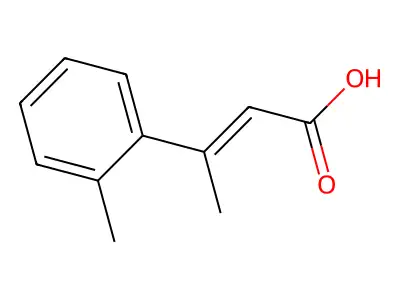 3-(2-methylphenyl)but-2-enoic Acid structure