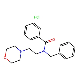 Benzamide, N-benzyl-N-(2-morpholinoethyl)-, hydrochloride structure