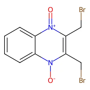 2,3-双(溴甲基)喹噁啉-1,4-二氧化物 structure