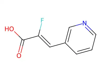 2-Fluoro-3-(pyridin-3-yl)acrylic acid structure