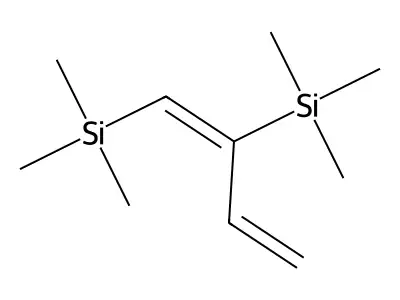 2,5-Disilahex-3-ene, 2,2,5,5-tetramethyl-3-vinyl-, (E)- structure