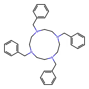 1,4,7,10-Tetrabenzyl-1,4,7,10-tetraazacyclododecane structure