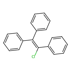 1,1',1''-(1-氯-1-乙烯-2-亚基)三(苯) structure