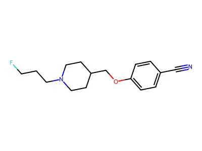 1-(3-Fluoropropyl)-4-(4-cyanophenoxymethyl)piperidine structure