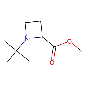 Methyl 1-tert-butyl-2-azetidinecarboxylate structure