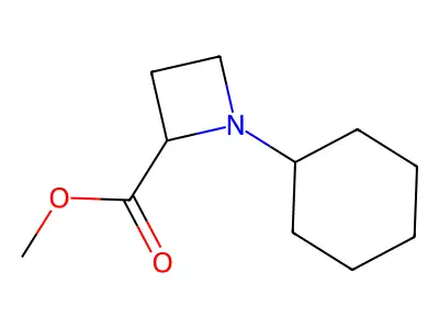 Methyl 1-cyclohexylazetidine-2-carboxylate structure