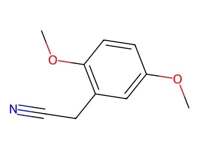 2,5-Dimethoxyphenylacetonitrile structure
