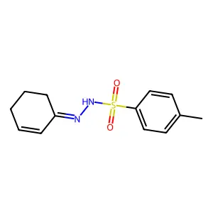 N-(cyclohex-2-en-1-ylideneamino)-4-methylbenzenesulfonamide structure