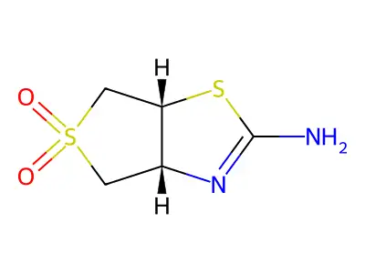 3a,4,6,6a-Tetrahydrothieno[3,4-d][1,3]thiazol-2-amine 5,5-dioxide structure