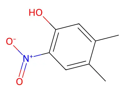 4,5-Dimethyl-2-nitrophenol structure