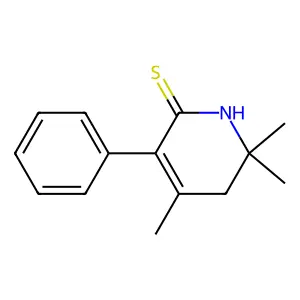 2,2,4-Trimethyl-5-phenyl-1,3-dihydropyridine-6-thione structure