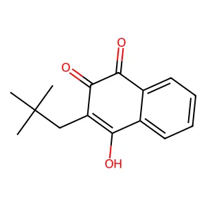 3-(2,2-Dimethylpropyl)-4-hydroxynaphthalene-1,2-dione structure