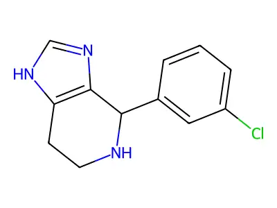 4-(3-chlorophenyl)-3H,4H,5H,6H,7H-imidazo(4,5-c)pyridine structure