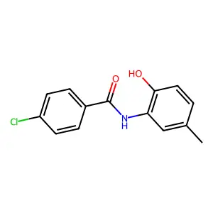 4-chloro-N-(2-hydroxy-5-methylphenyl)benzamide structure