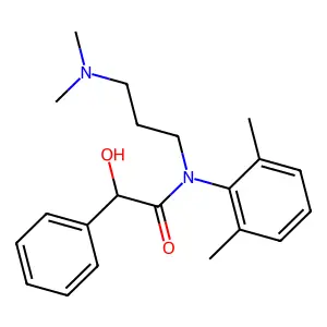 Glycolanilide, N-(3-(dimethylamino)propyl)-2',6'-dimethyl-2-phenyl- structure