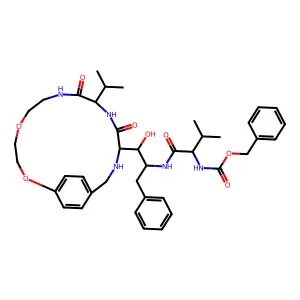 1OH-2(Cbz-ValNH)3PhPr [14]paracyclophane deriv. structure