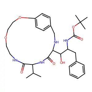 1OH-2BocNH-3PhPr [14]paracyclophane deriv. structure